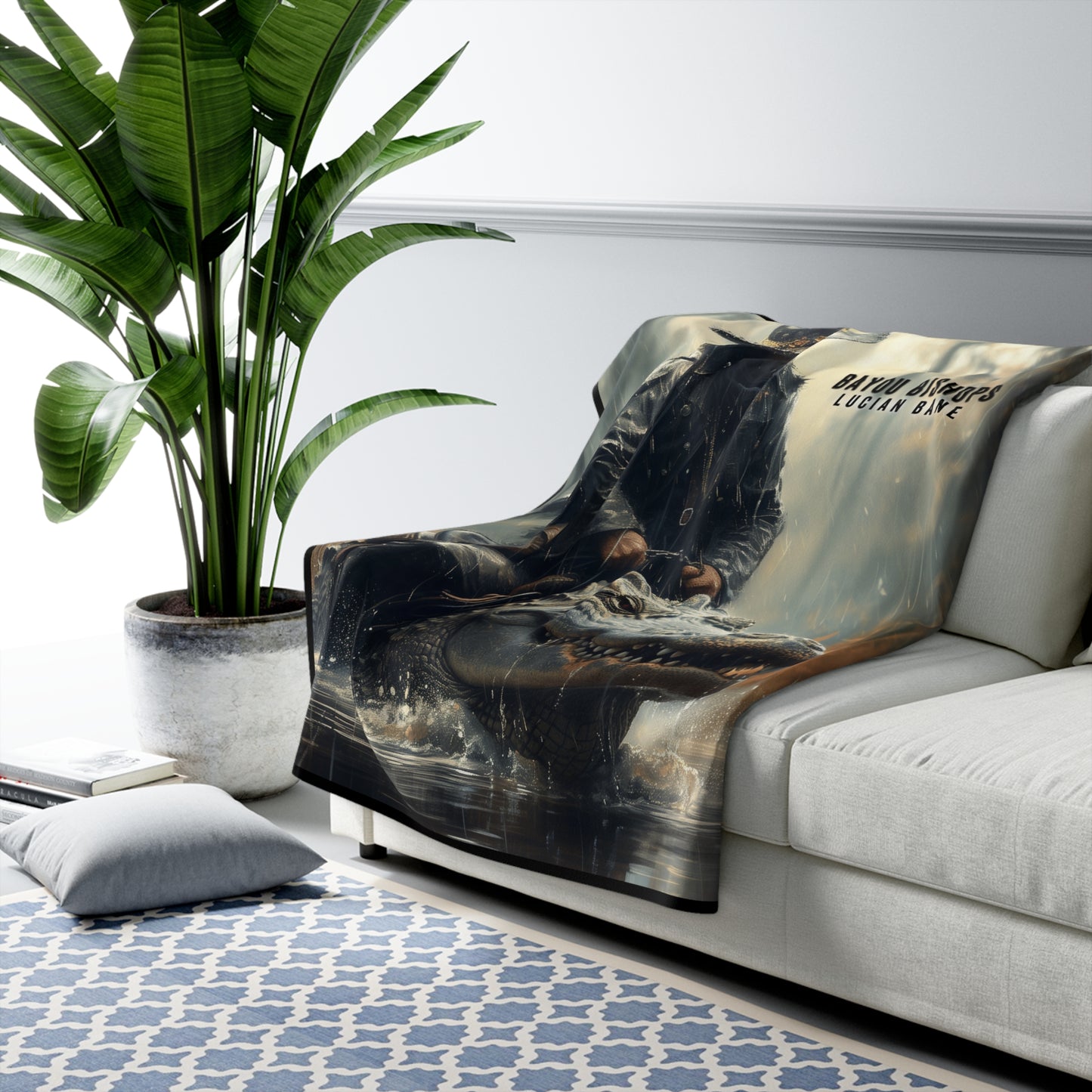 BISHOP AND GROS JEAN SHERPA FLEECE BLANKET