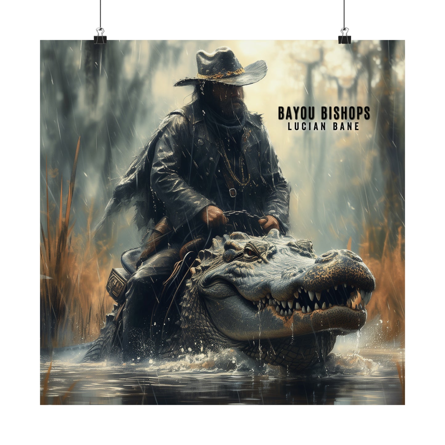 Matte Horizontal Poster of Bishop and Gros Jean