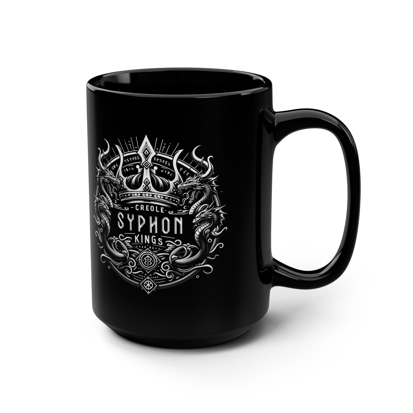 Syphon King Black Mug, 15oz