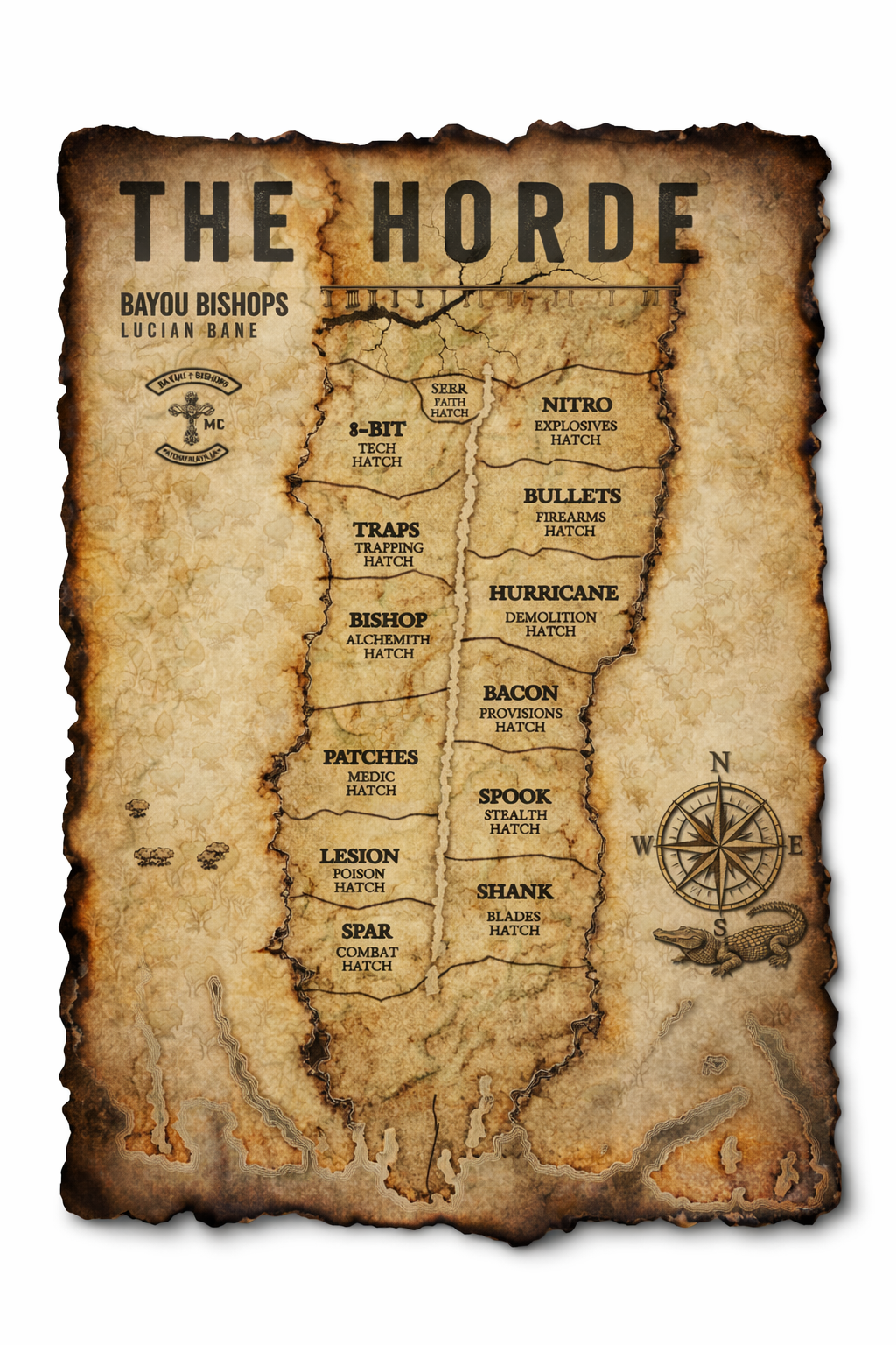 The Horde Map--Bayou Bishops