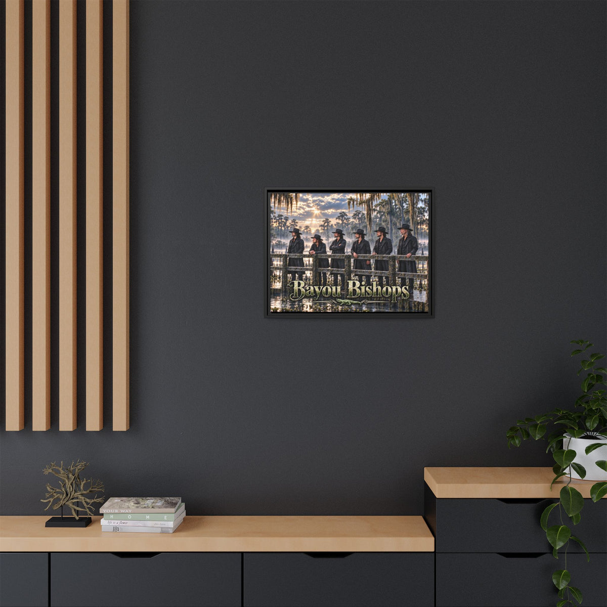 Bayou Bishops Multi size Framed Matte Canvas
