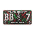 Bayou Bishops Medical Hatch Vanity Plate