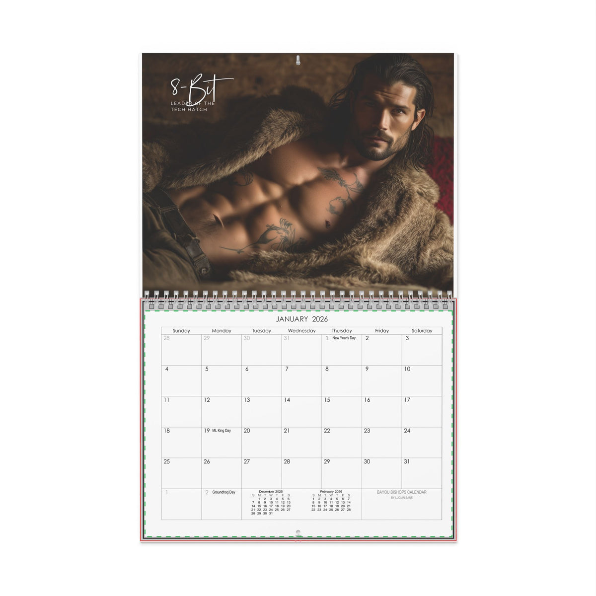 Bayou Bishops 13 Leaders - 2026 Wall Calendar | Monthly Pinup Calendar
