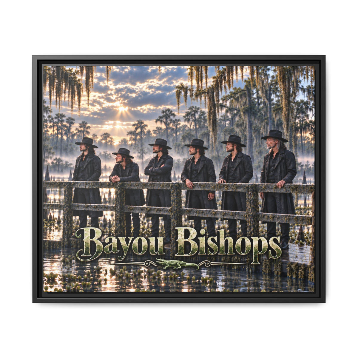Bayou Bishops Multi size Framed Matte Canvas