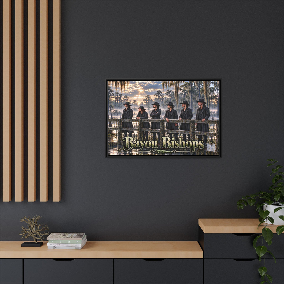 Bayou Bishops Multi size Framed Matte Canvas