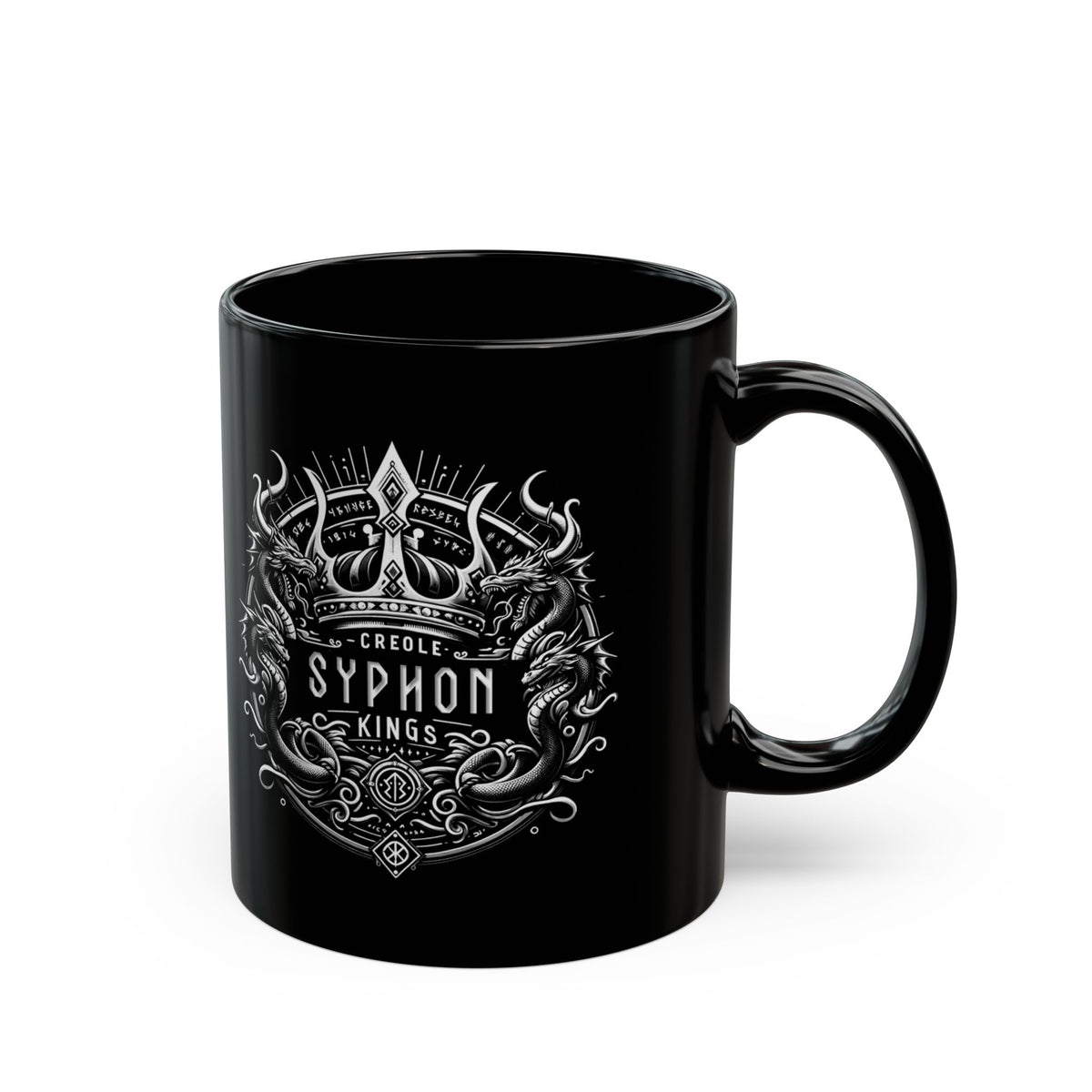 Syphon King Patch Mug — 'Bayou Bishops' Coffee Cup (11oz)