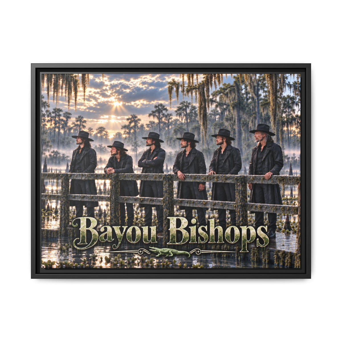 Bayou Bishops Multi size Framed Matte Canvas