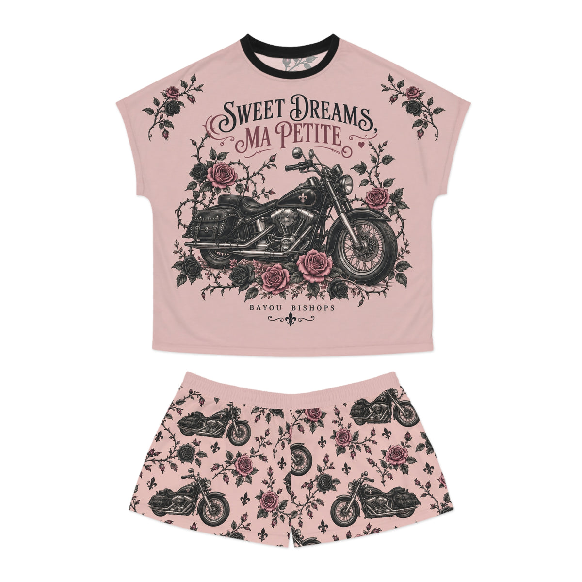 Bayou Bishops Sweet Dreams Ma Petite MC Floral Pajama Set