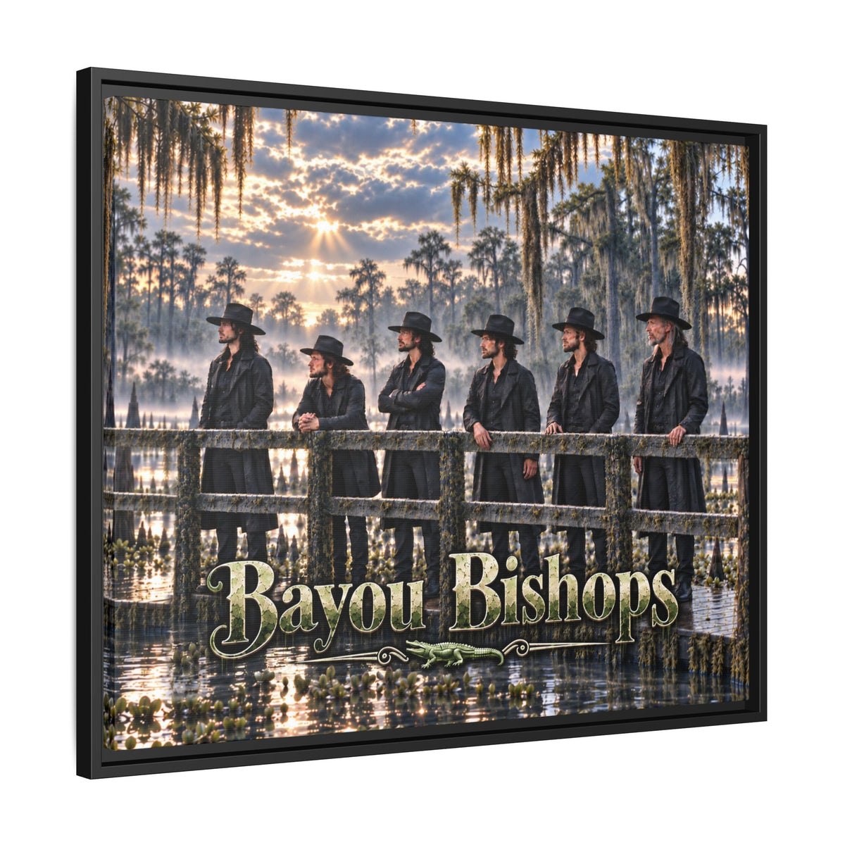 Bayou Bishops Multi size Framed Matte Canvas