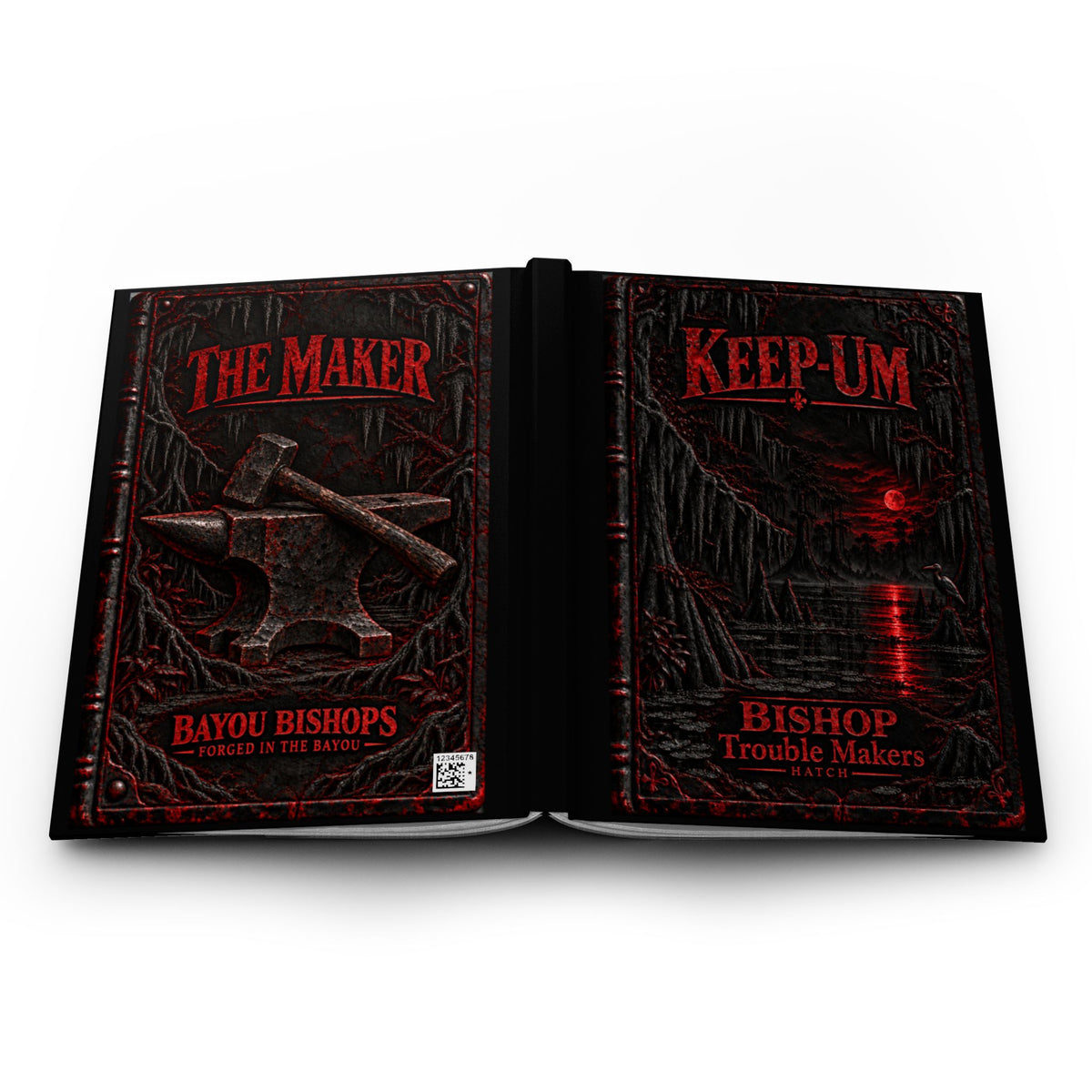 Hardcover Journal — Keep-Um / The Maker Gothic Novelty Notebook (Bishop, Trouble Maker)