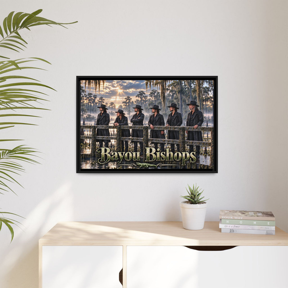 Bayou Bishops Multi size Framed Matte Canvas