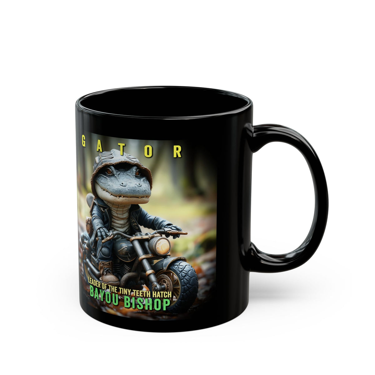 Lil Gator Mug — 'Bayou Bishops' Coffee Cup (11oz)