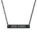 BAYOU BISHOPS Horizontal Bar Necklace (Engraving)