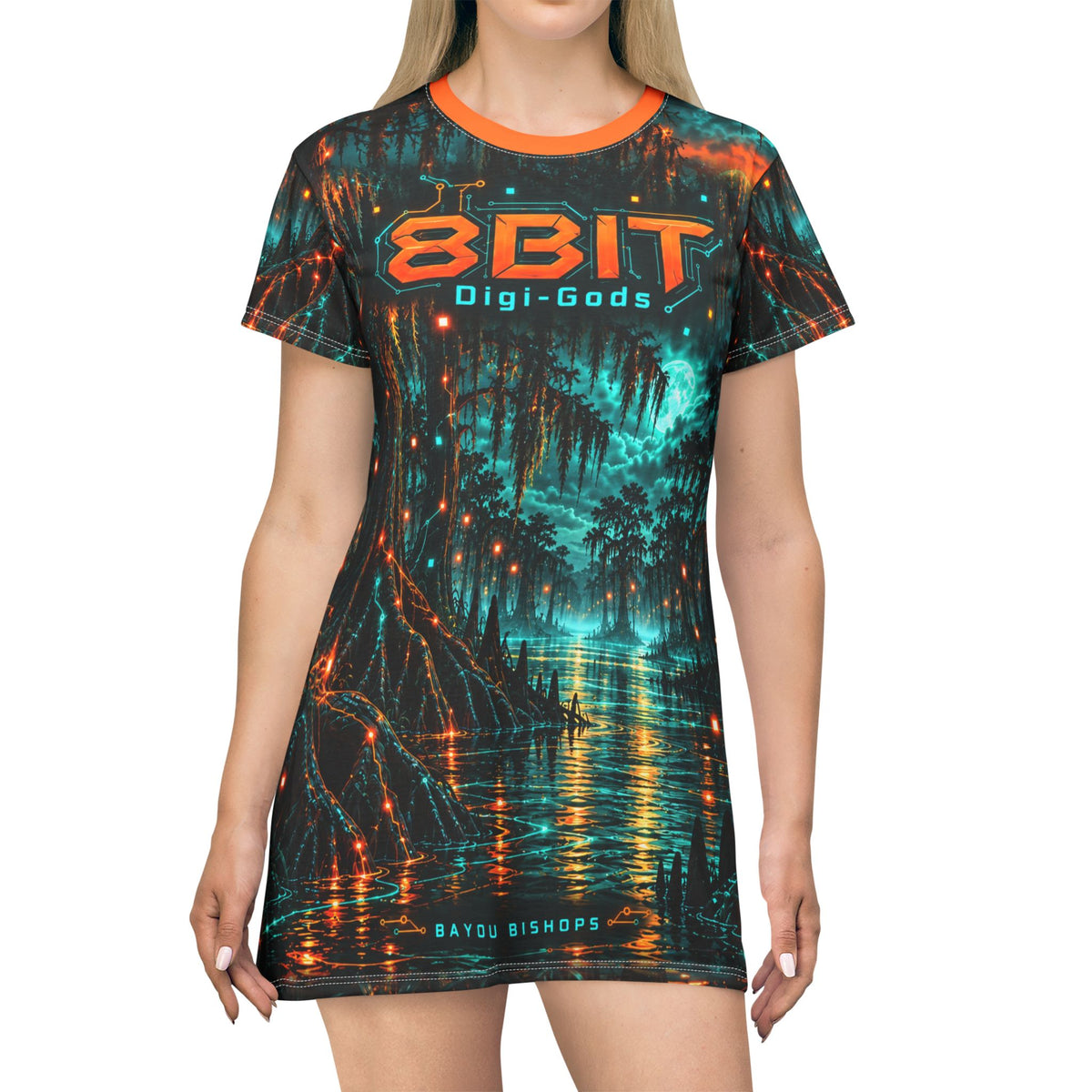 Bayou Bishops 8Bit/Digi-Gods Long PJ Shirt
