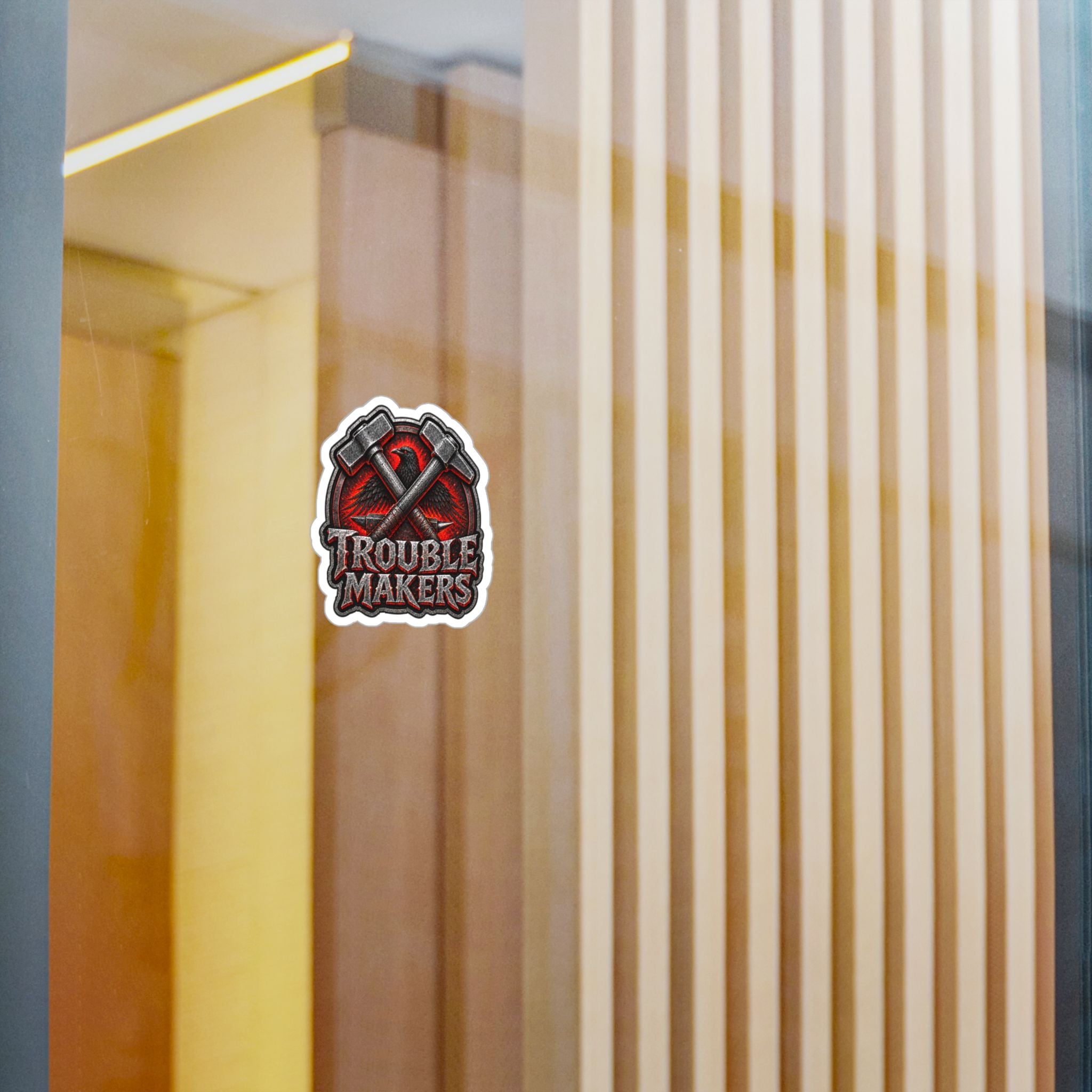 Trouble Makers Kiss Cut-Sticker