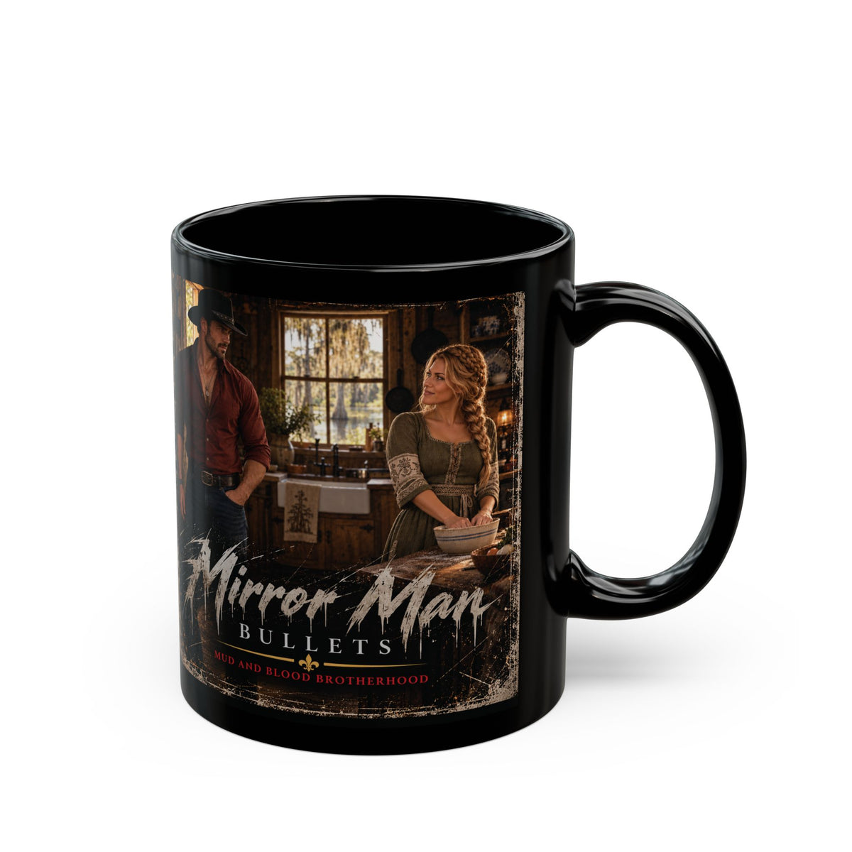 Bullet's Mirror Man Mug — 'Mud and Blood' Coffee Cup (11oz)