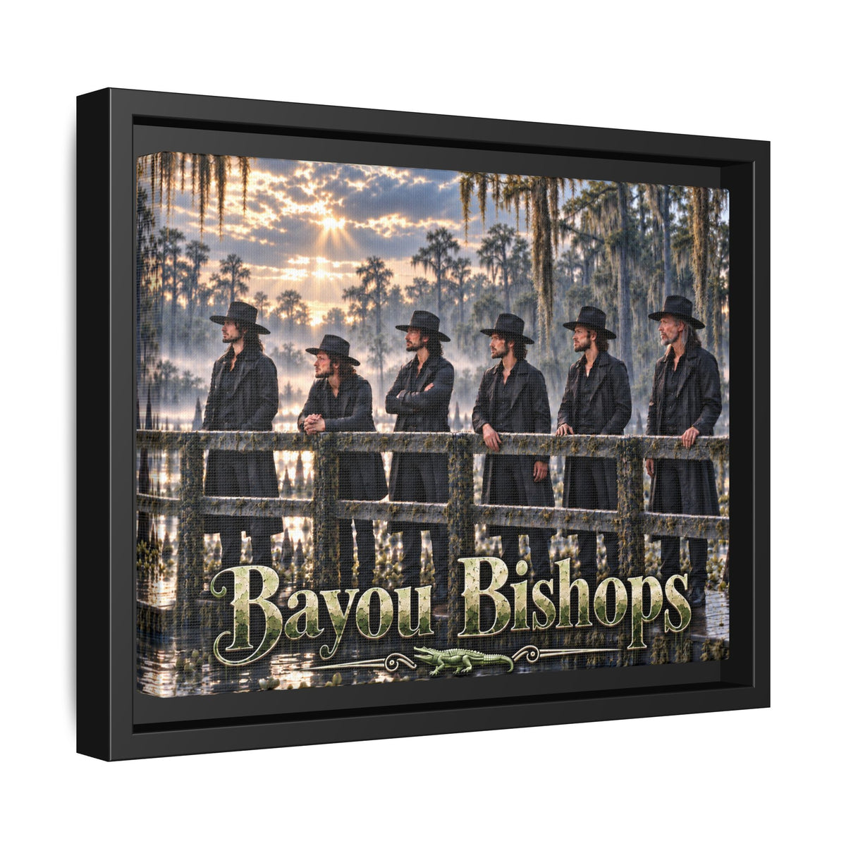 Bayou Bishops Multi size Framed Matte Canvas