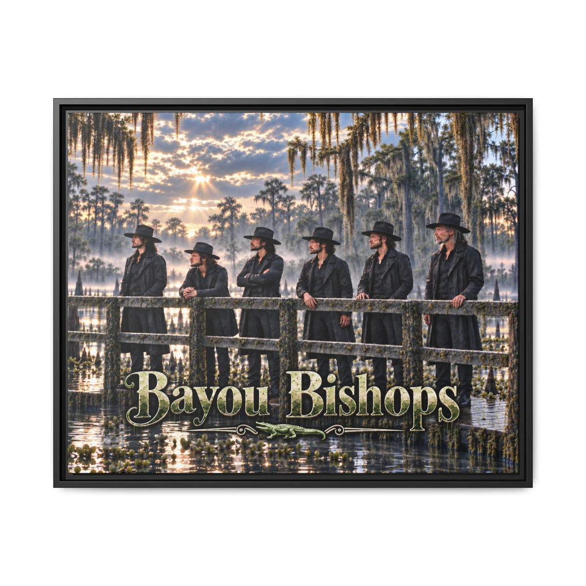 Bayou Bishops Multi size Framed Matte Canvas