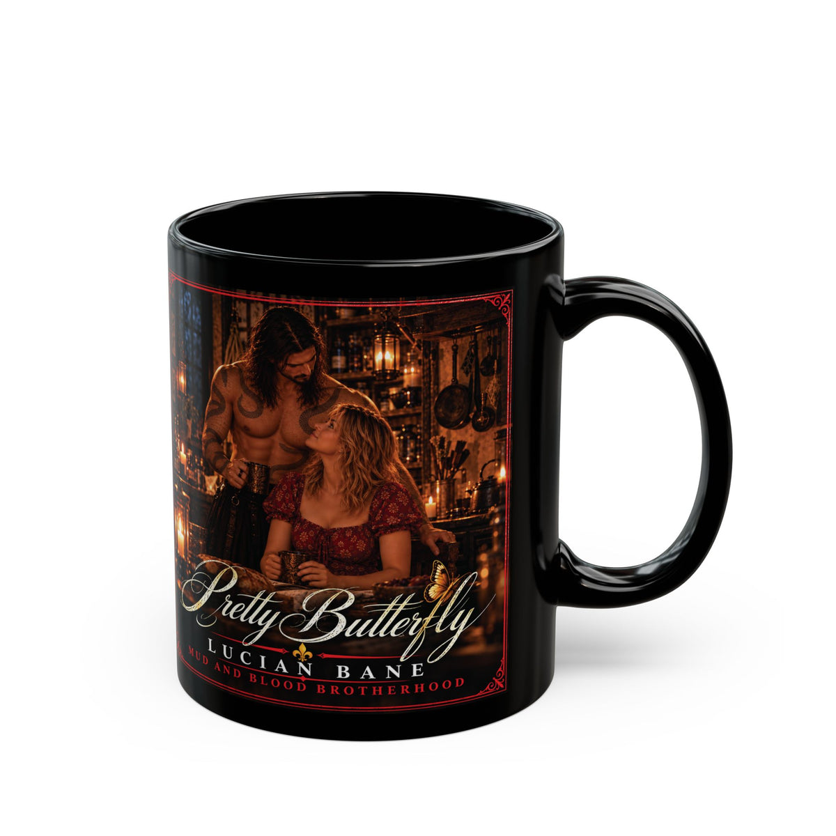 Lesions' Pretty Butterfly — 'Mud and Blood' Coffee Cup (11oz)