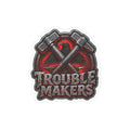 Trouble Makers Kiss Cut-Sticker