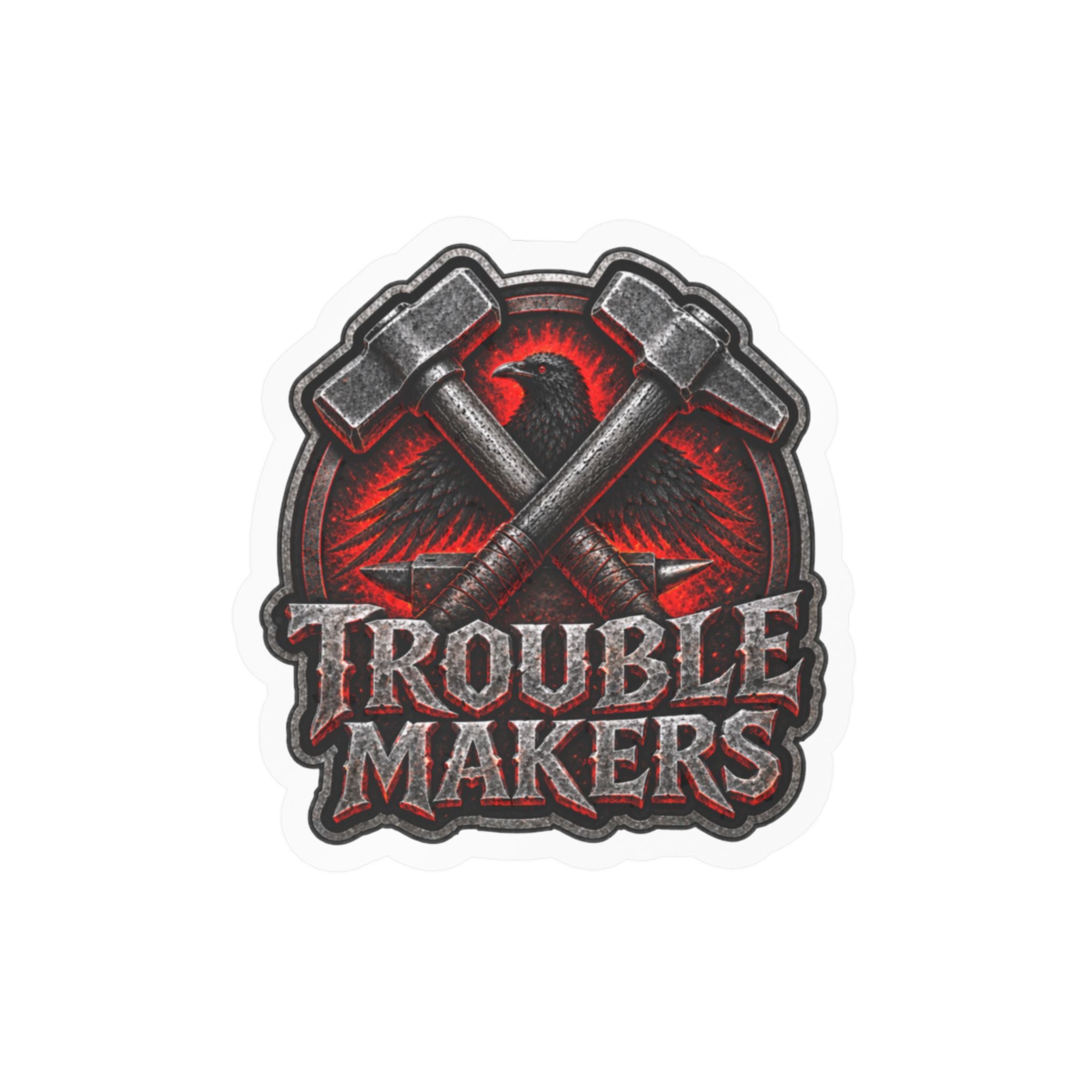 Trouble Makers Kiss Cut-Sticker