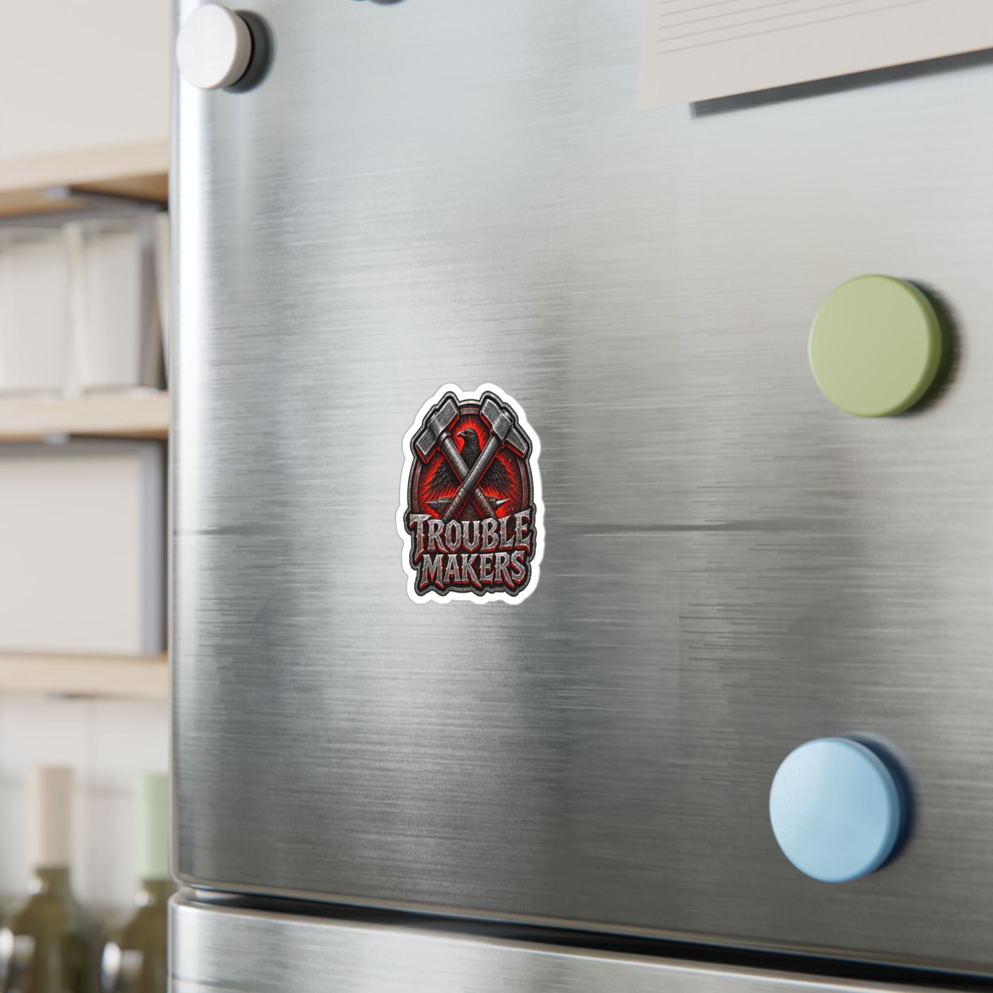 Trouble Makers Kiss Cut-Sticker