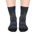 Bayou Bishops Mid-Length Socks Swamp Nightscape