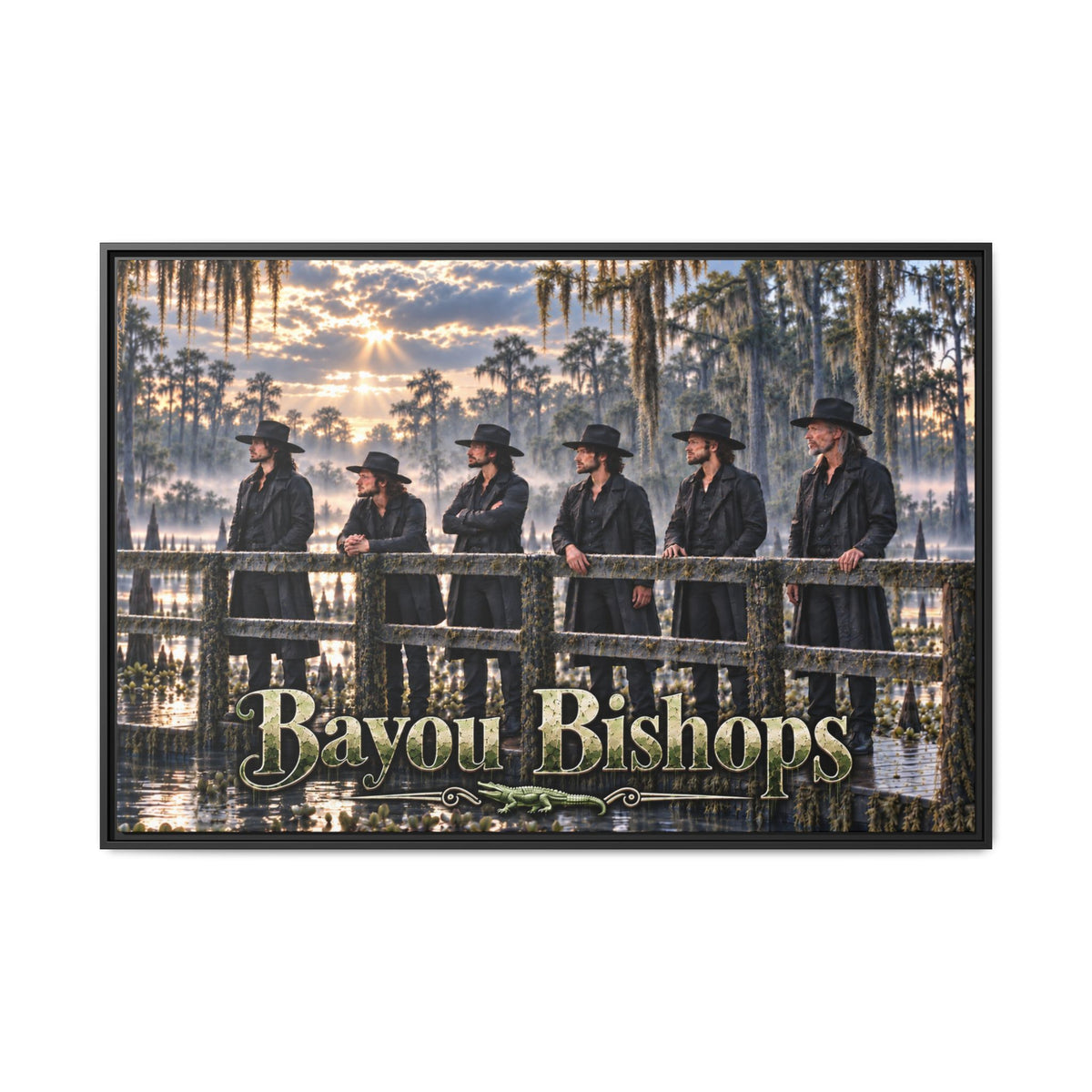 Bayou Bishops Multi size Framed Matte Canvas