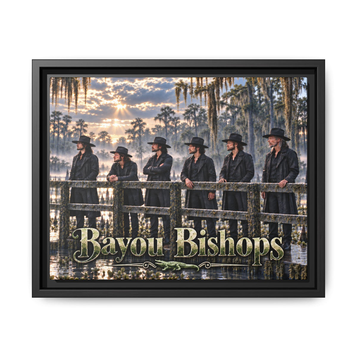Bayou Bishops Multi size Framed Matte Canvas
