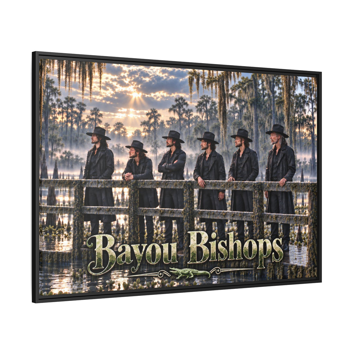 Bayou Bishops Multi size Framed Matte Canvas