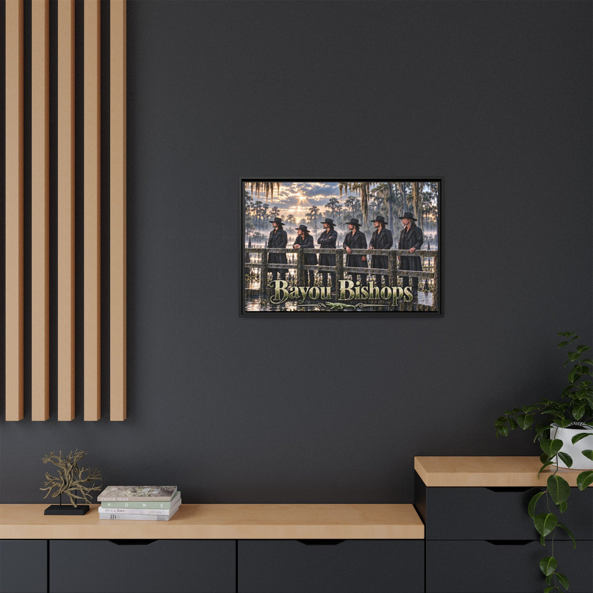 Bayou Bishops Multi size Framed Matte Canvas