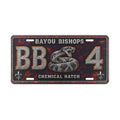 Bayou Bishops Chemical Hatch Vanity Plate