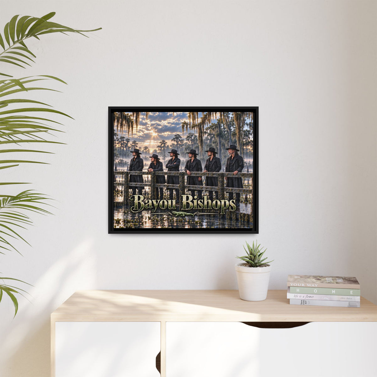 Bayou Bishops Multi size Framed Matte Canvas