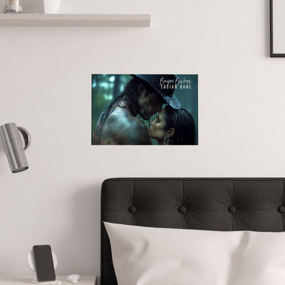 Romantic Satin Posters, Rustic Home Decor, Wall Art for Couples, Unique Gift for Anniversaries, Bedroom Aesthetic