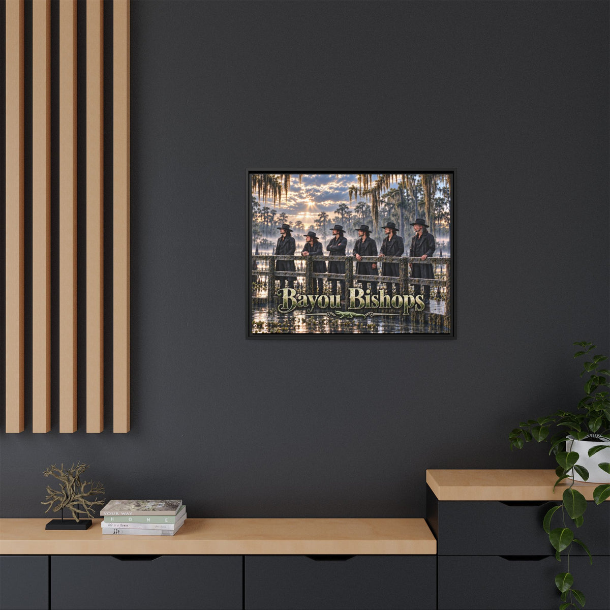 Bayou Bishops Multi size Framed Matte Canvas