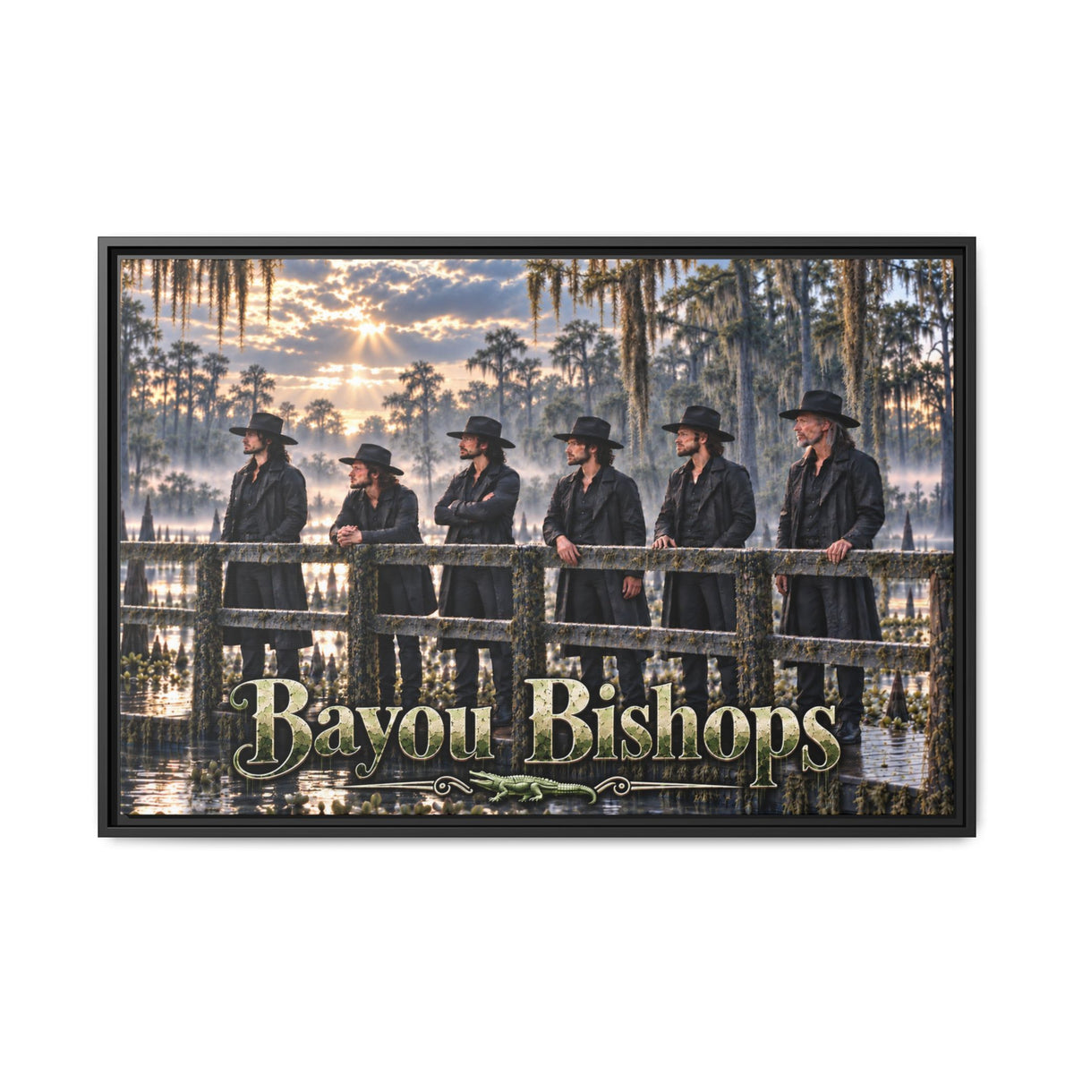 Bayou Bishops Multi size Framed Matte Canvas