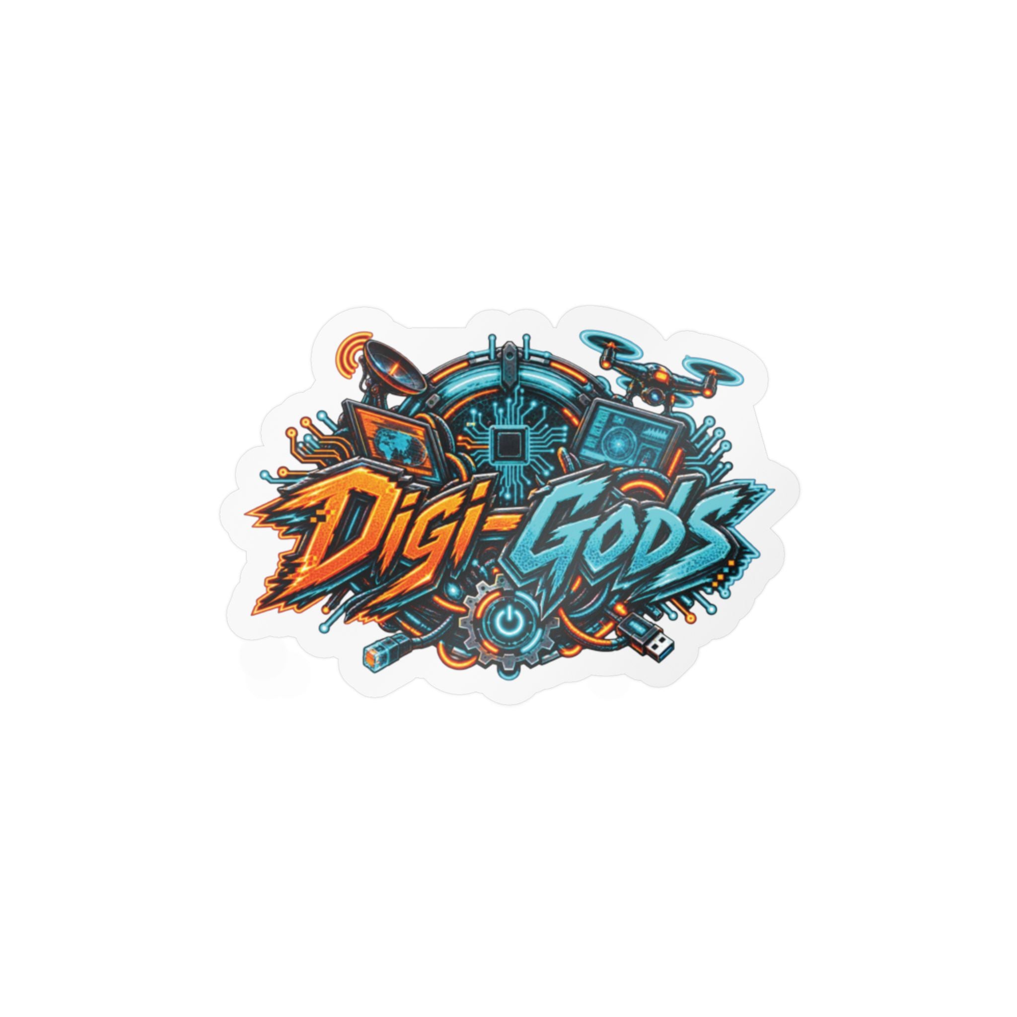 Digi-Gods Kiss Cut-Sticker