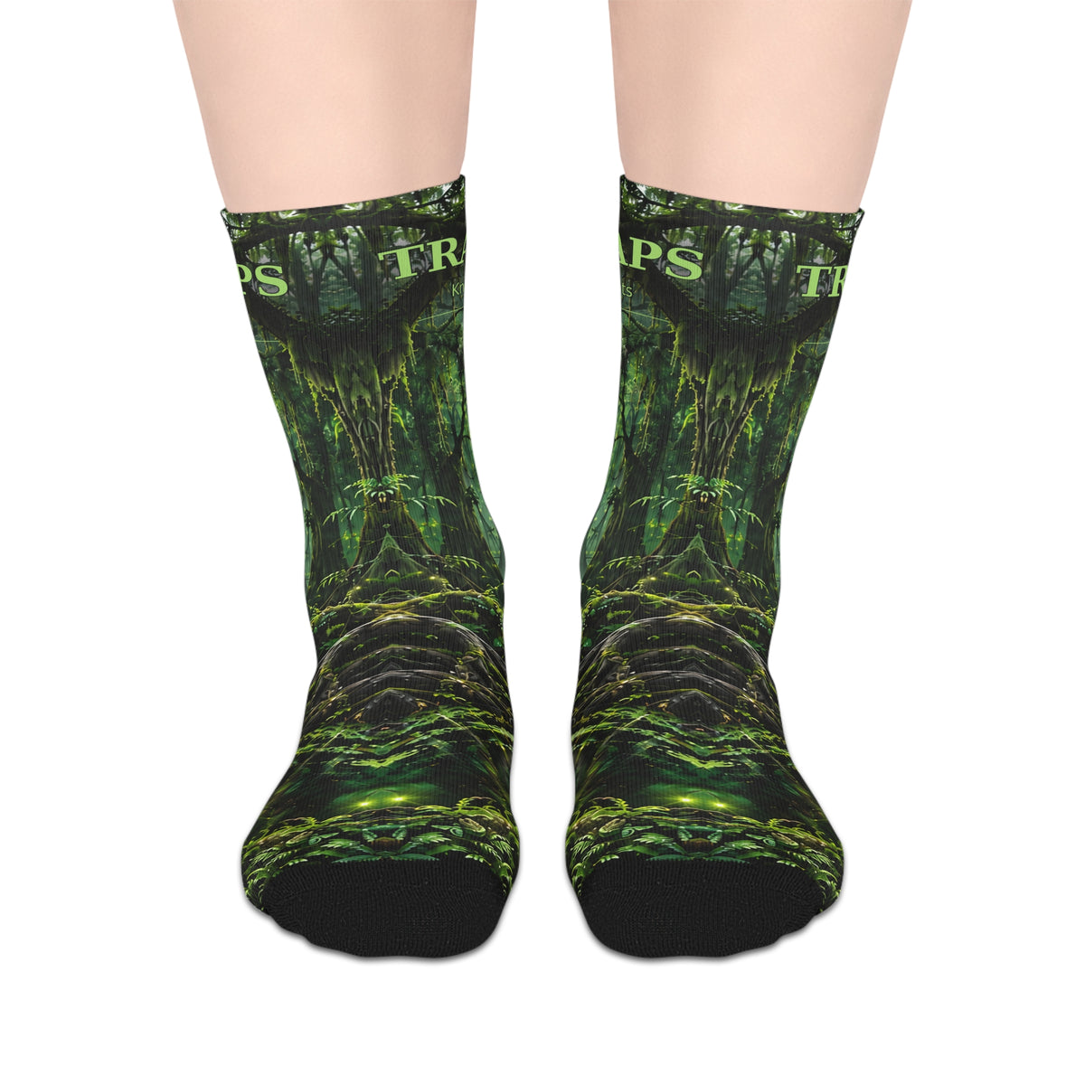 Bayou Bishops Traps/Knots Mid-Length Socks