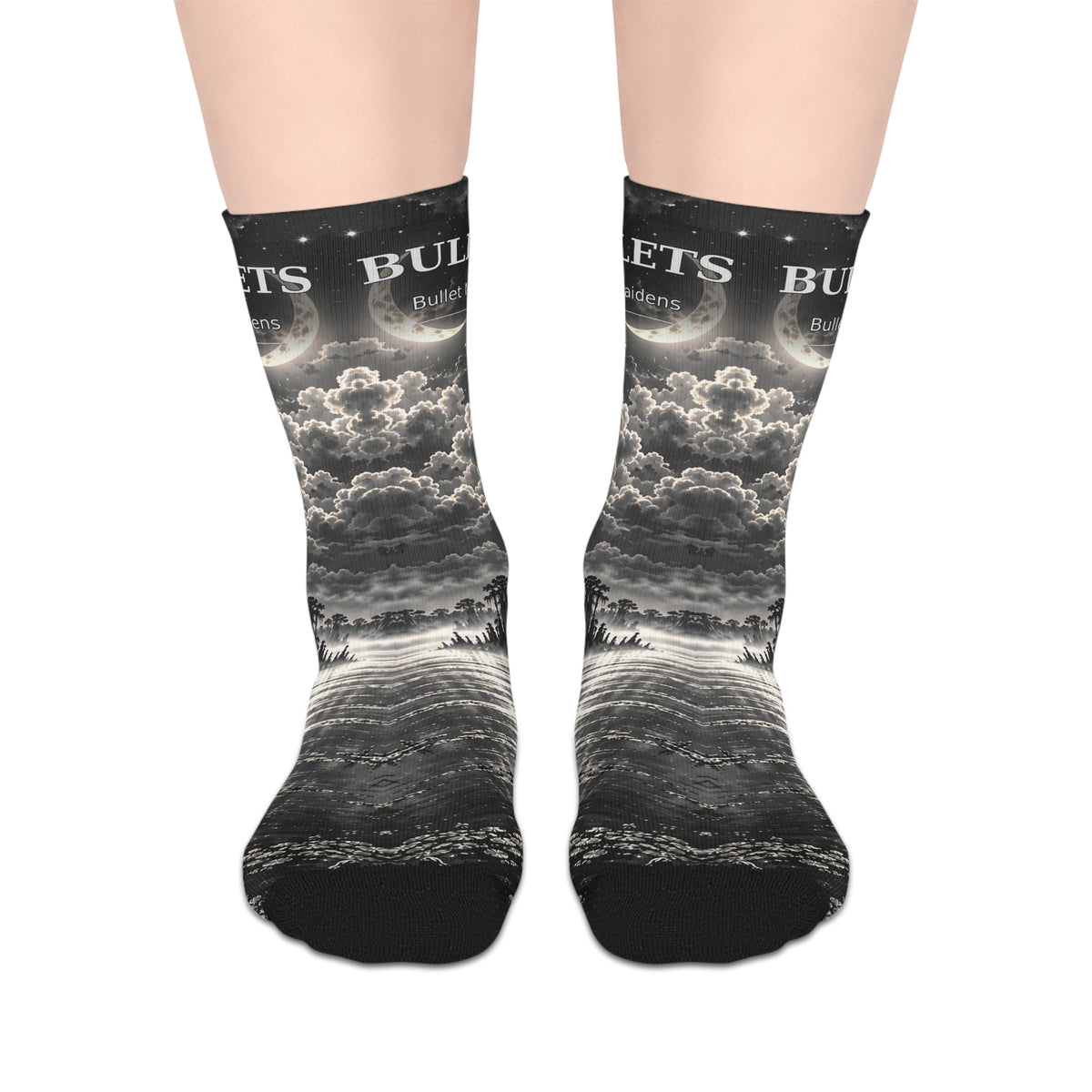 Bayou Bishops Bullets/Bullet Maidens Mid-Length Socks