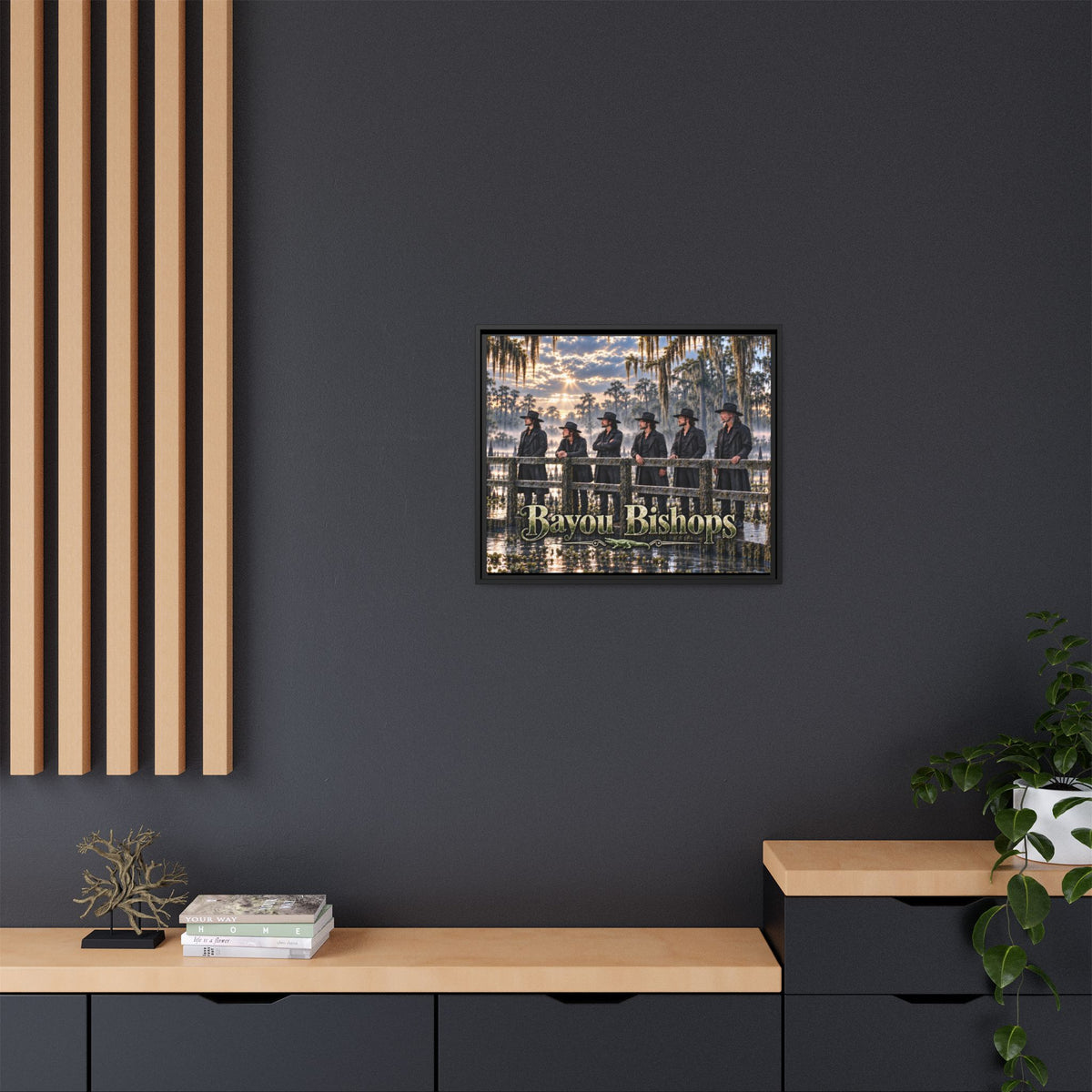 Bayou Bishops Multi size Framed Matte Canvas