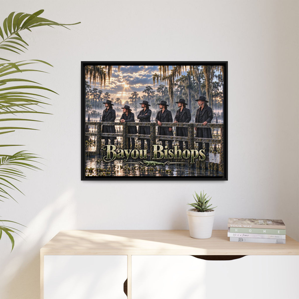 Bayou Bishops Multi size Framed Matte Canvas