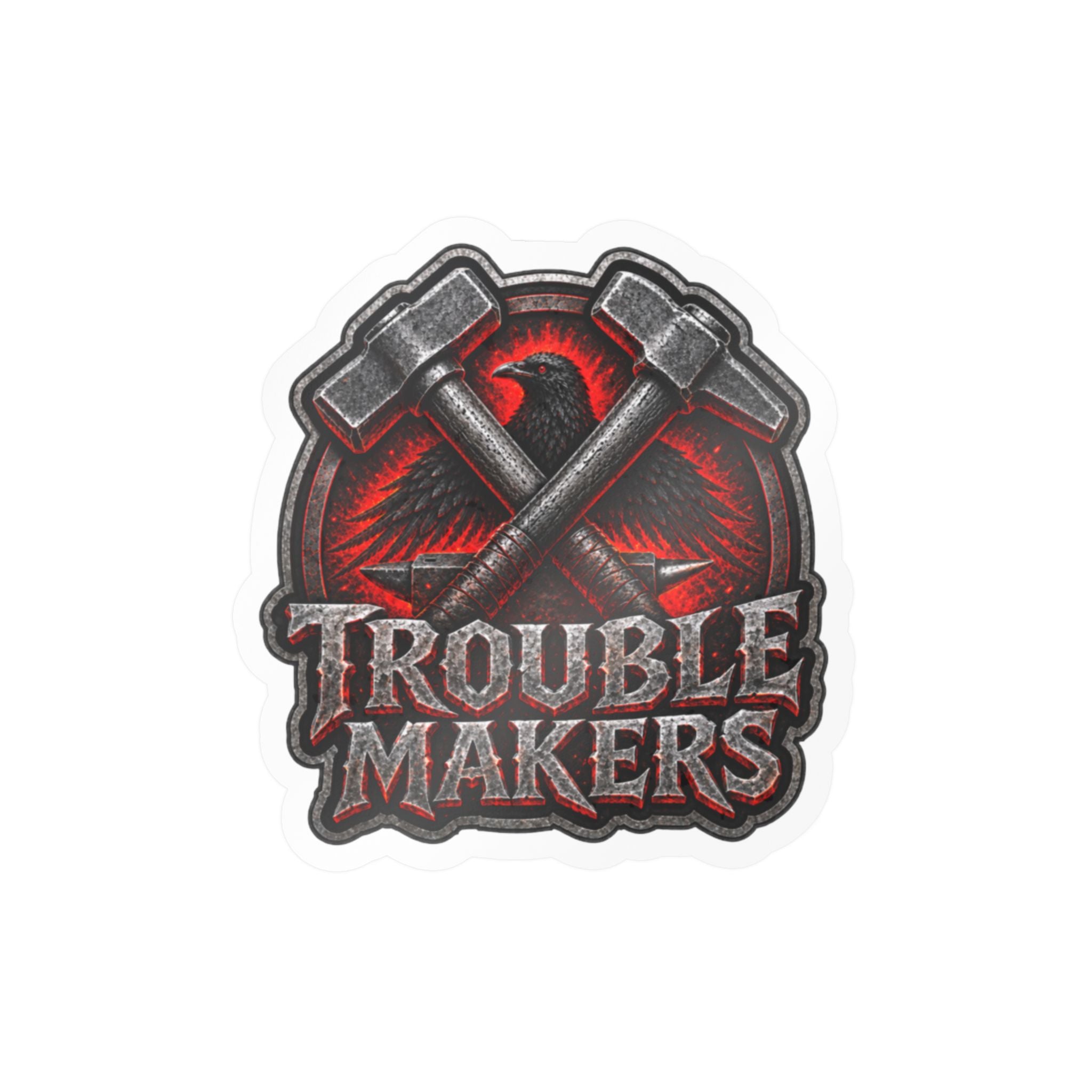 Trouble Makers Kiss Cut-Sticker