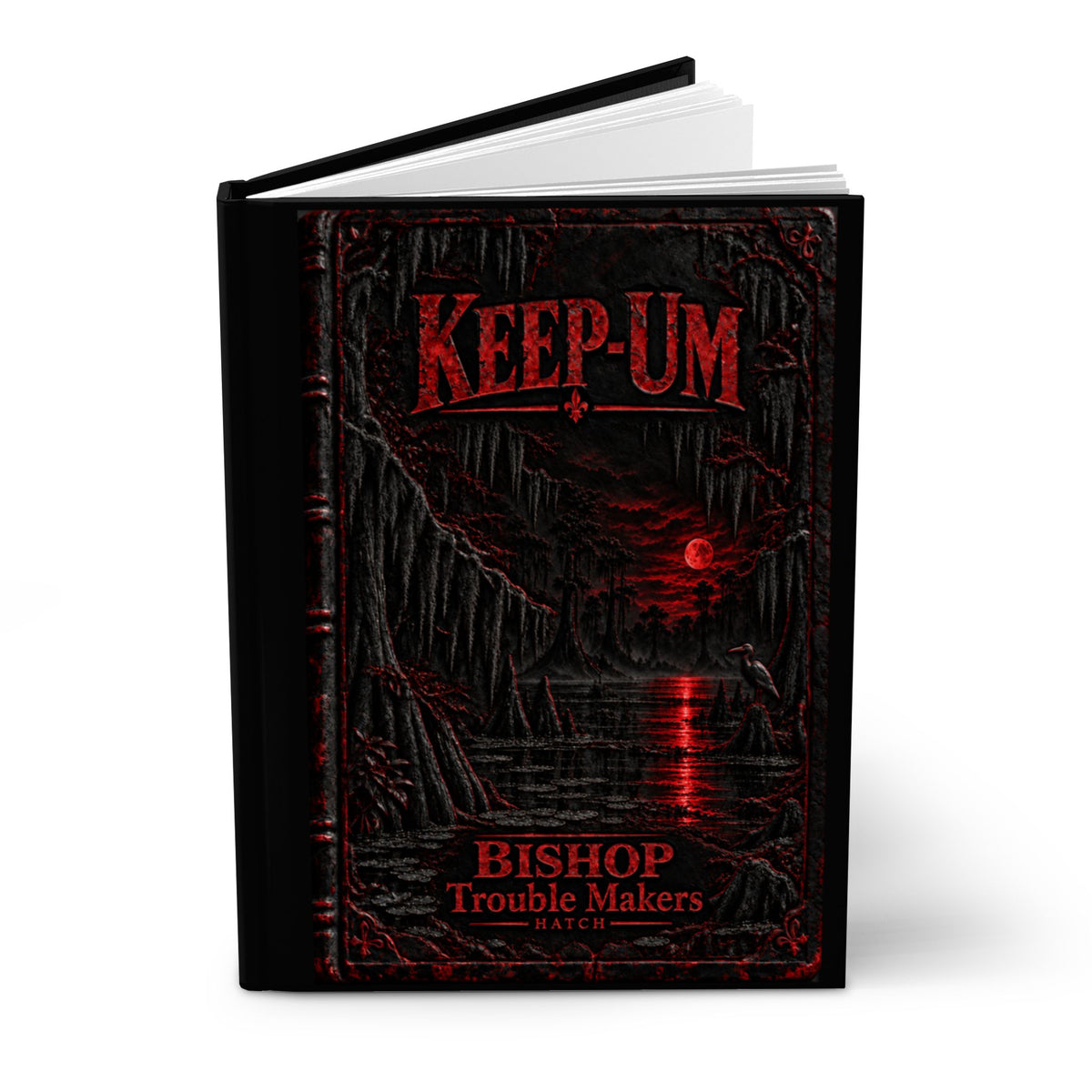 Hardcover Journal — Keep-Um / The Maker Gothic Novelty Notebook (Bishop, Trouble Maker)