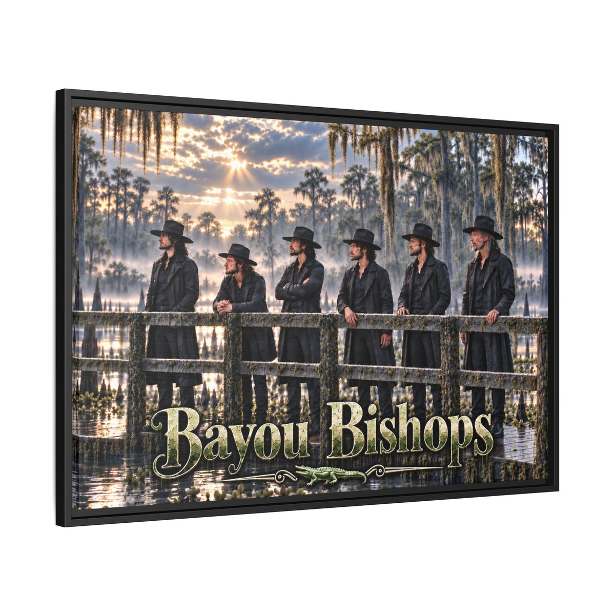 Bayou Bishops Multi size Framed Matte Canvas