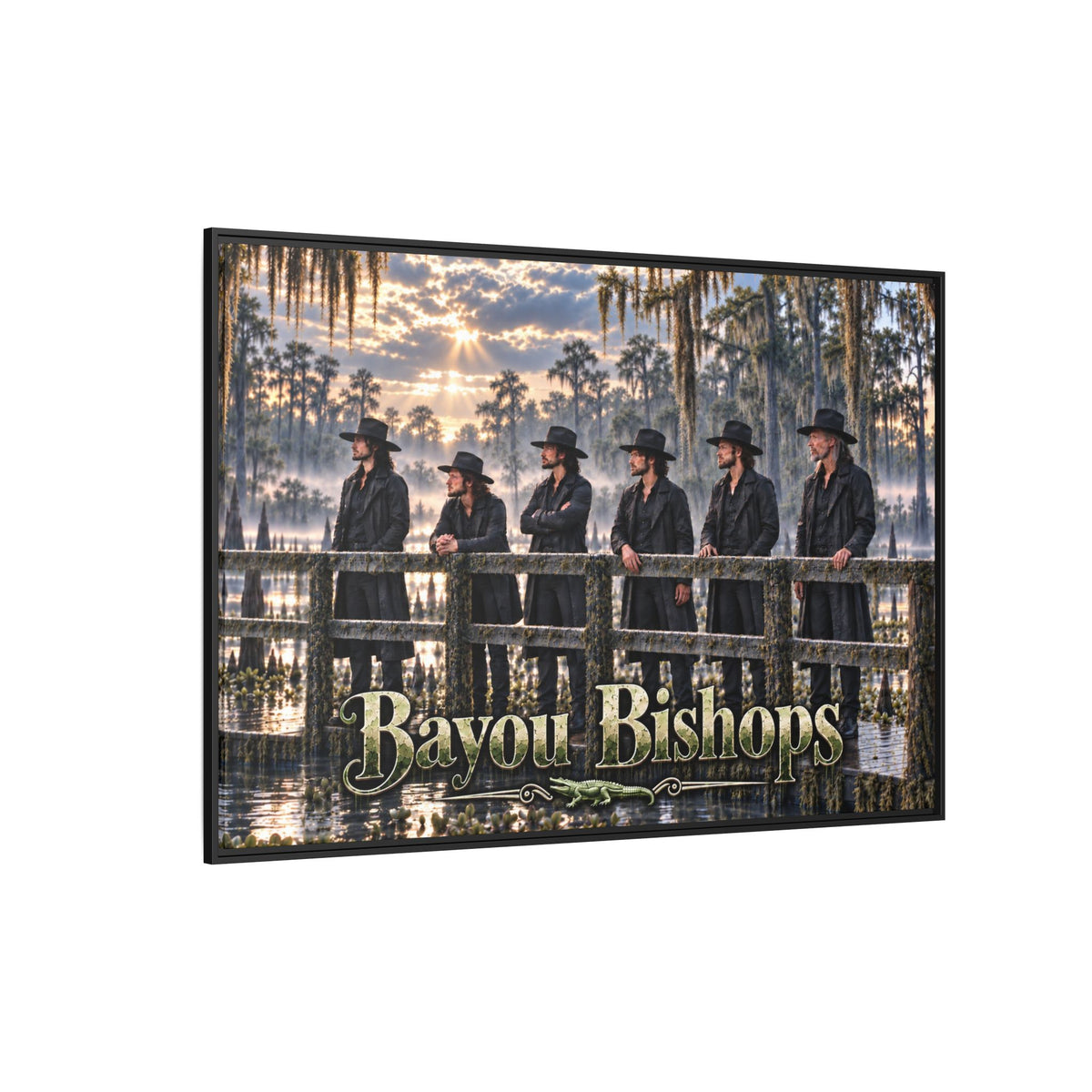Bayou Bishops Multi size Framed Matte Canvas
