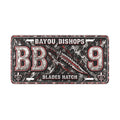 Bayou Bishops Blades Hatch Vanity Plate