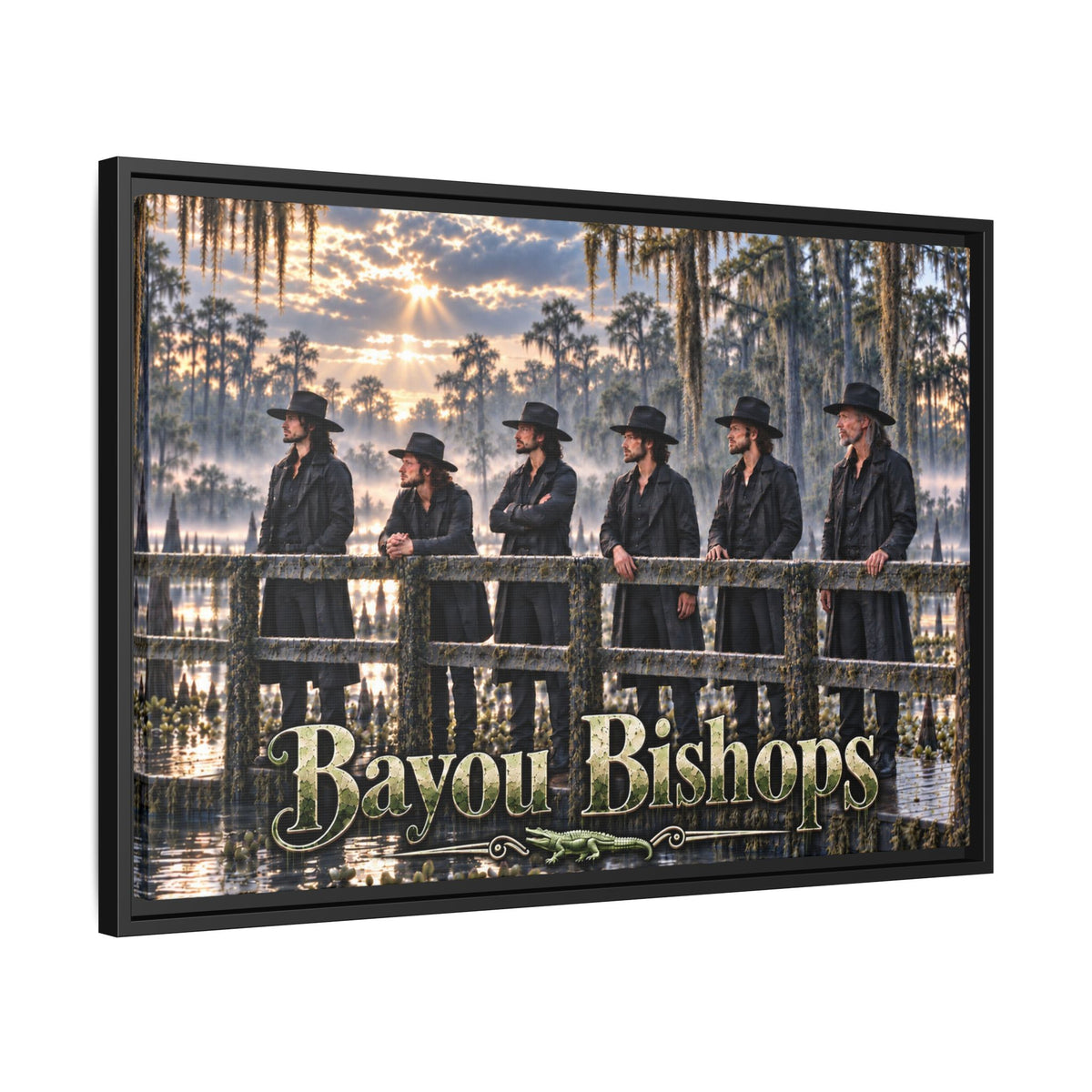 Bayou Bishops Multi size Framed Matte Canvas