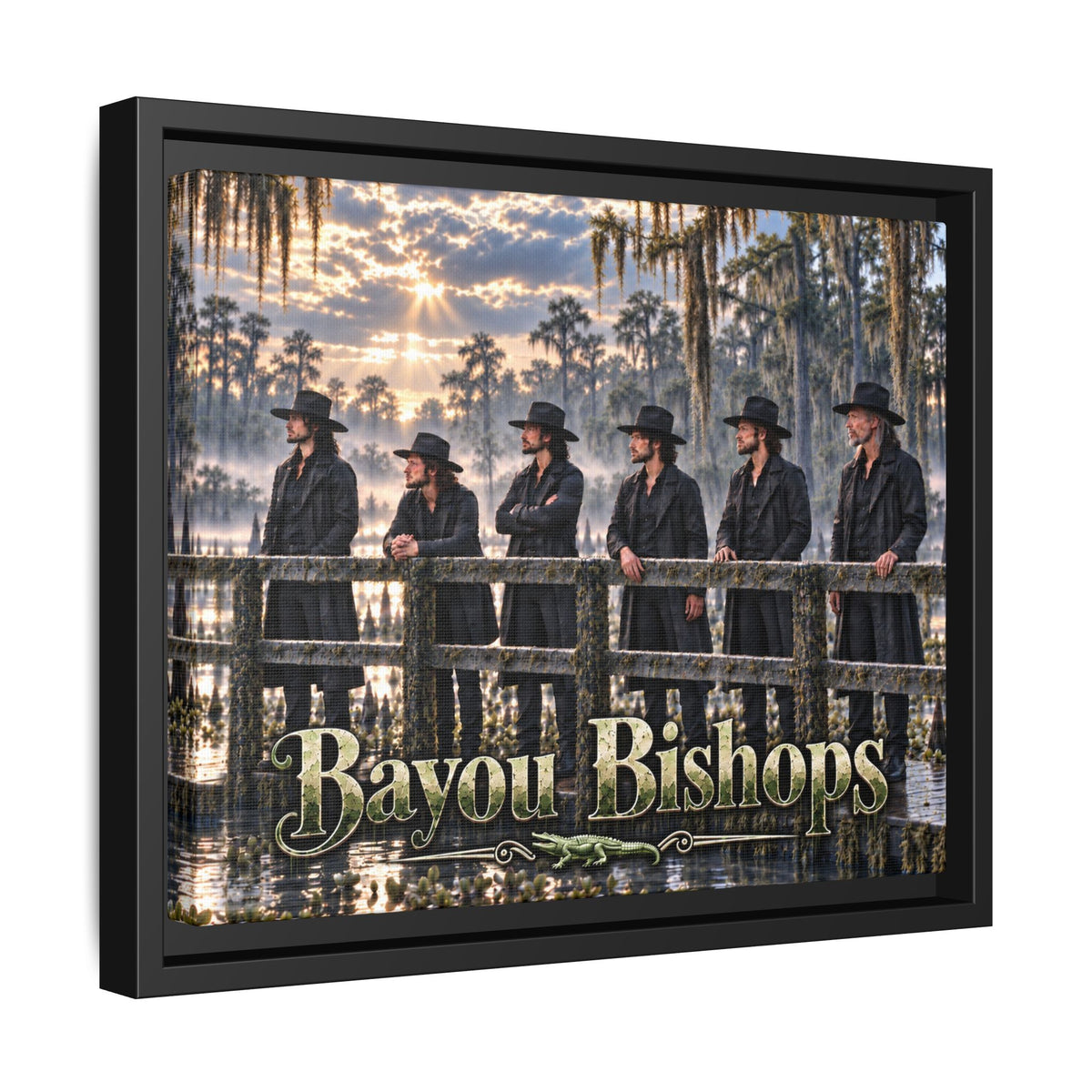 Bayou Bishops Multi size Framed Matte Canvas