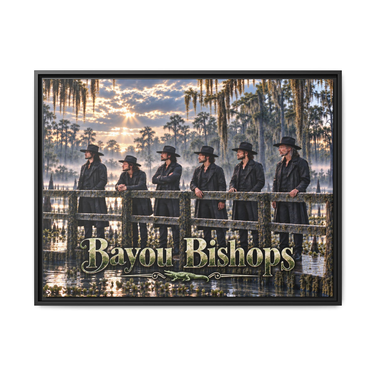 Bayou Bishops Multi size Framed Matte Canvas