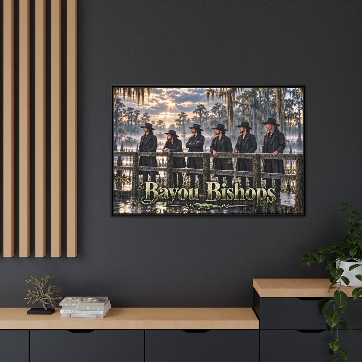 Bayou Bishops Multi size Framed Matte Canvas